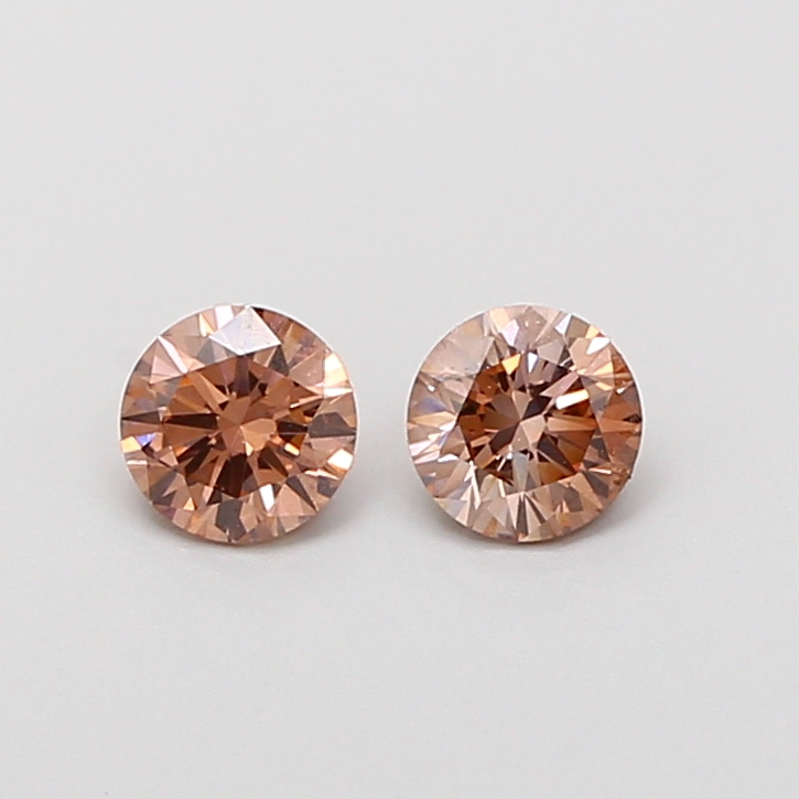 0.10 ct Round Fancy Vivid Brown Lab-Grown Diamond