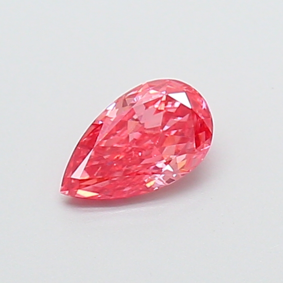 0.36 ct Pear Fancy Vivid Pink Lab-Grown Diamond
