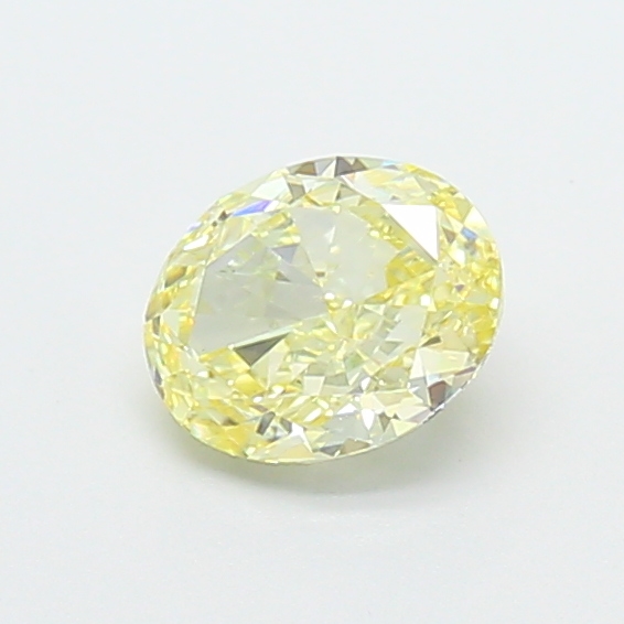 0.75 ct Oval Fancy Vivid Yellow Lab-Grown Diamond