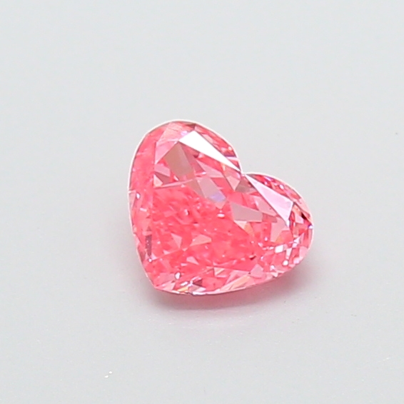 0.55 ct Heart Fancy Vivid Pink Lab-Grown Diamond