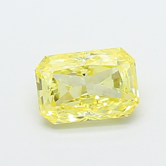 0.74 ct Radiant Fancy Vivid Yellow Lab-Grown Diamond