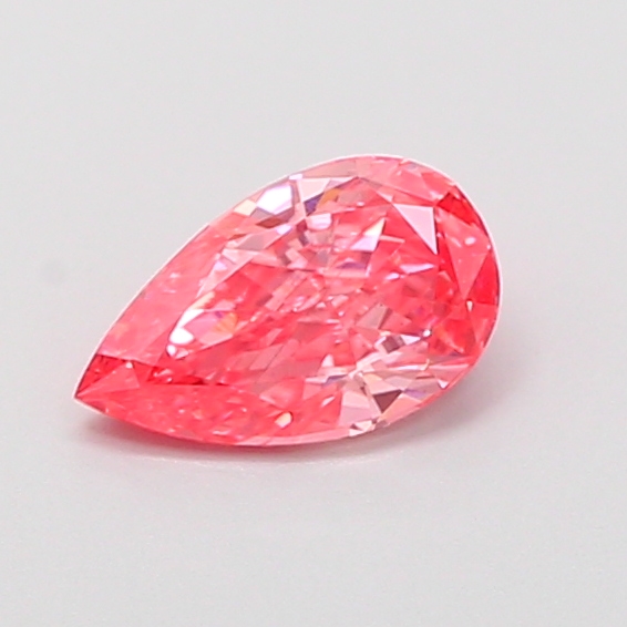 0.53 ct Pear Fancy Vivid Pink Lab-Grown Diamond