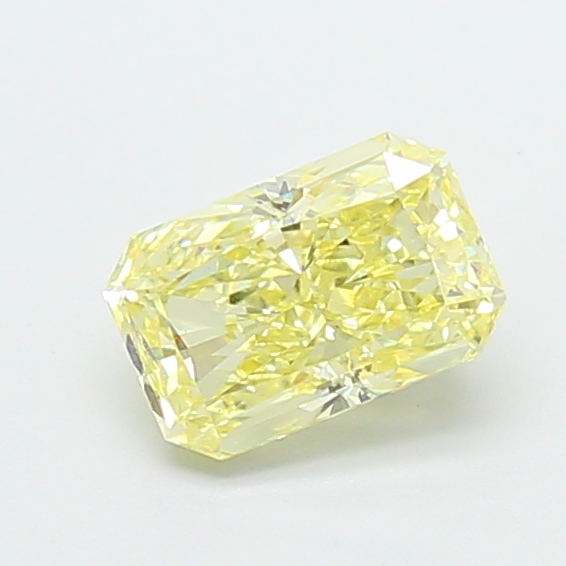 0.34 ct Radiant Fancy Vivid Yellow Lab-Grown Diamond