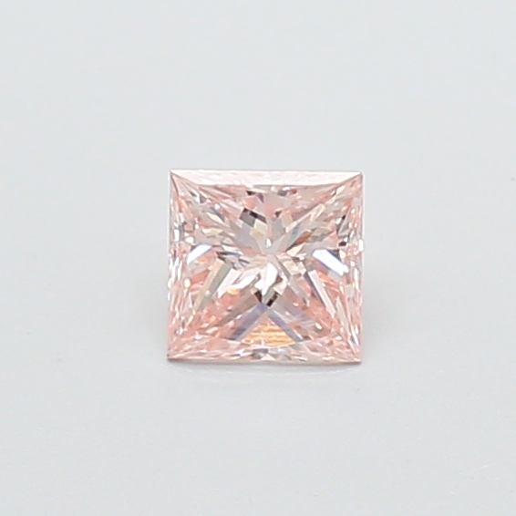 0.08 ct Princess Fancy Vivid Pink Lab-Grown Diamond