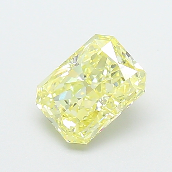 0.89 ct Radiant Fancy Vivid Yellow Lab-Grown Diamond
