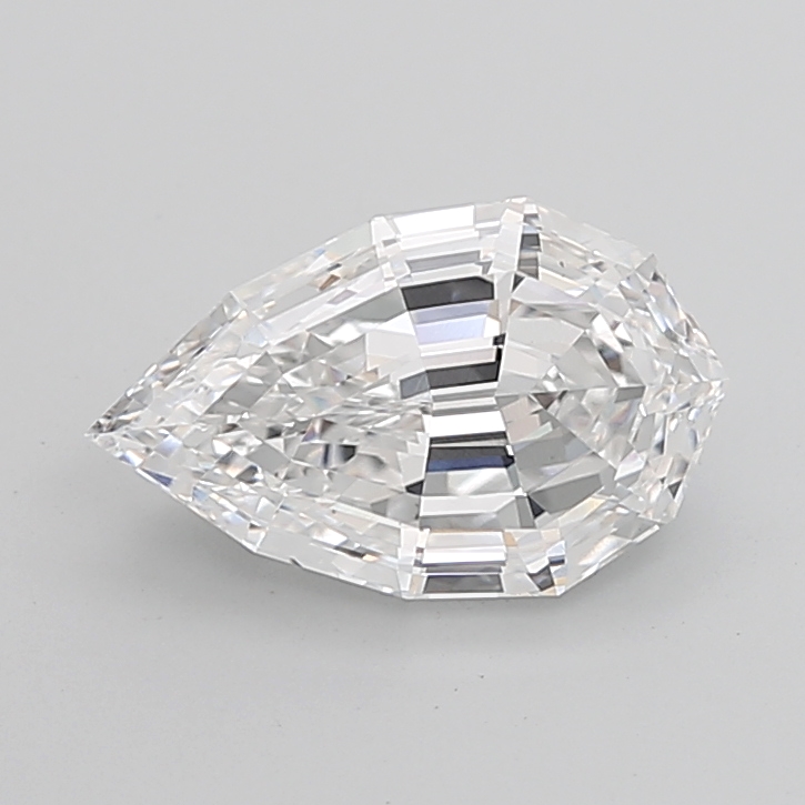 5.20 carat Pear Step Cut lab grown diamond, E VS1, IGI certified