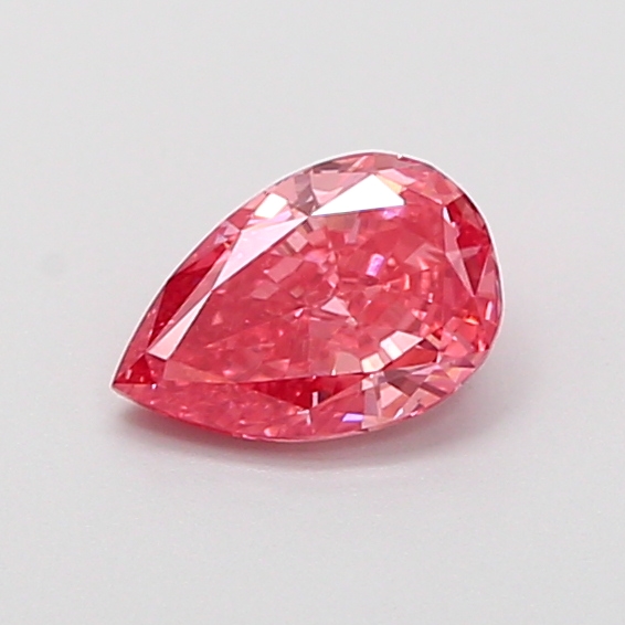0.55 ct Pear Fancy Vivid Pink Lab-Grown Diamond