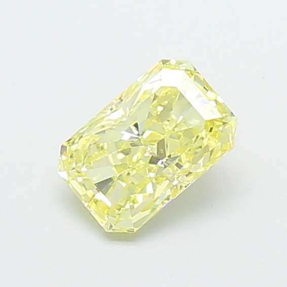 0.64 ct Radiant Fancy Vivid Yellow Lab-Grown Diamond