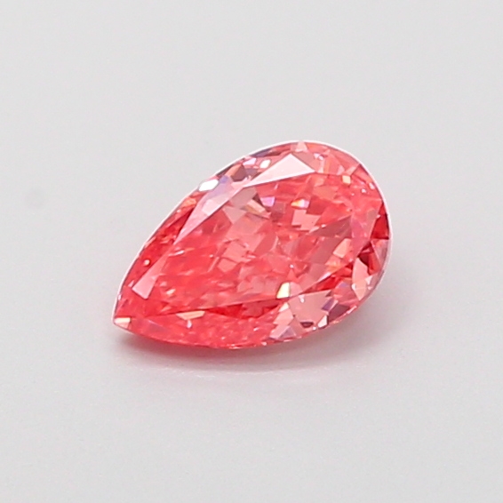0.30 ct Pear Fancy Vivid Pink Lab-Grown Diamond