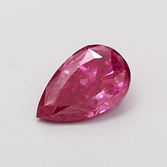 0.42 ct Pear Fancy Vivid Pink Lab-Grown Diamond