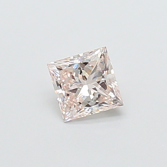 0.32 ct Princess Fancy Vivid Pink Lab-Grown Diamond