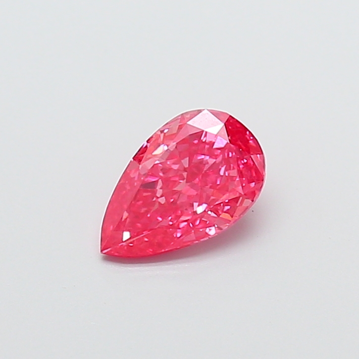 1.00 ct Pear Fancy Vivid Pink Lab-Grown Diamond