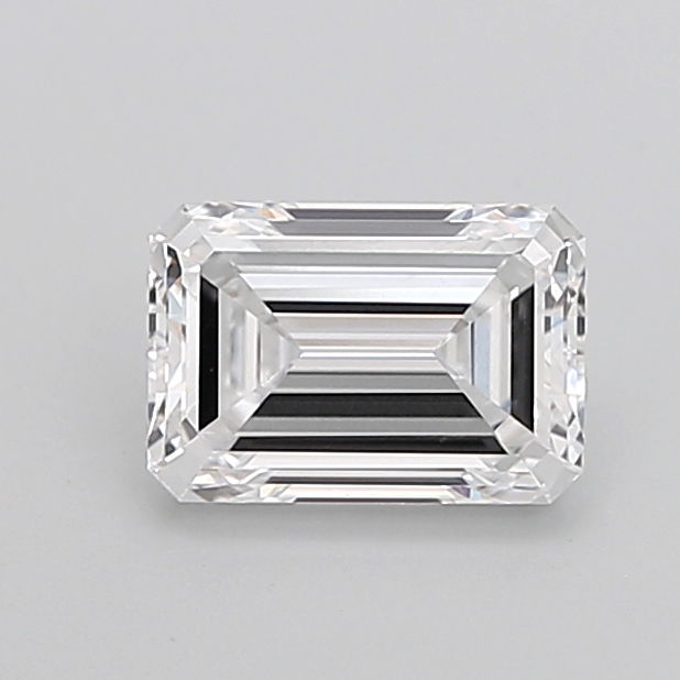 1.52 carat Emerald Cut lab grown diamond, D VVS2, IGI certified