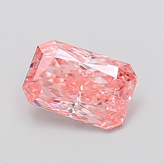 1.12 ct Pink (Vivid) VVS2 Radiant lab-grown diamond