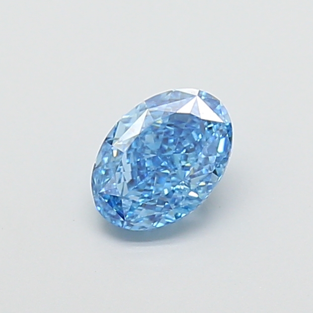 1.01 ct Oval Fancy Vivid Blue Lab-Grown Diamond