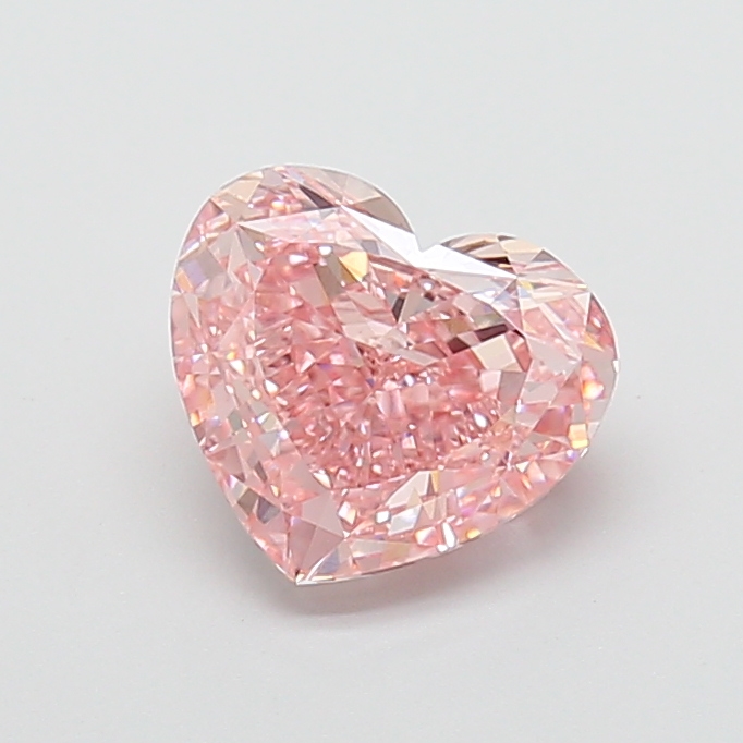 3.01 ct Heart Fancy Intense Pink Lab-Grown Diamond