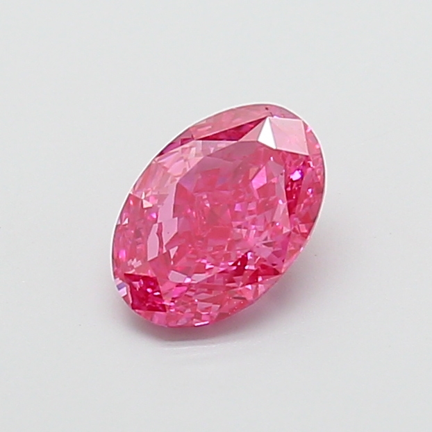 1.30 ct Oval Fancy Vivid Pink Lab-Grown Diamond