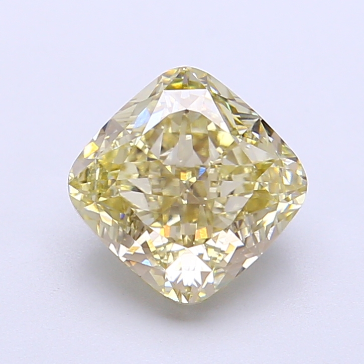 2.02 ct Cushion Fancy Vivid Yellow Lab-Grown Diamond