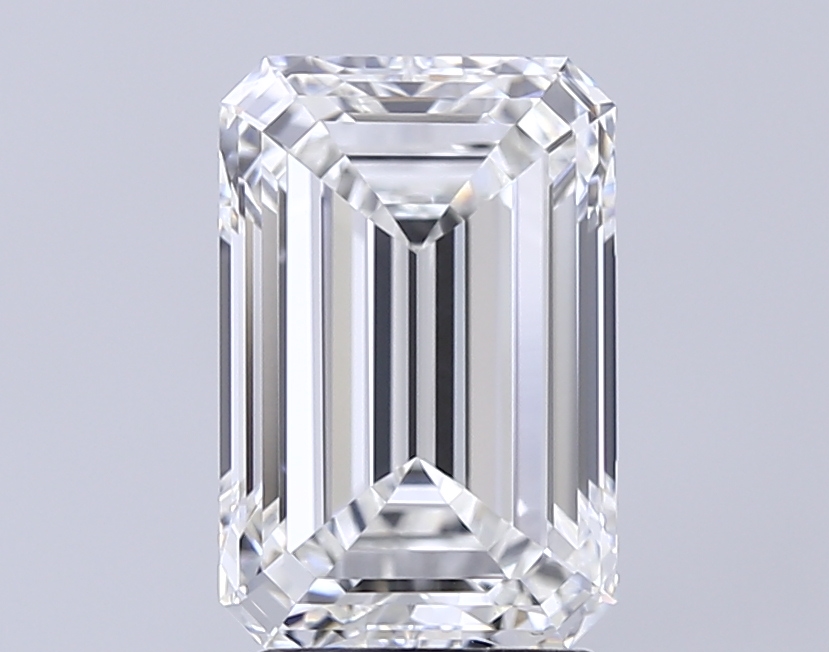 3.08 carat e VVS2 EX Cut IGI emerald diamond