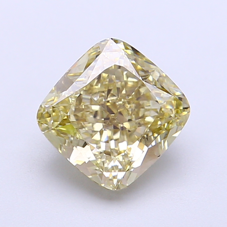 1.09 ct Cushion Fancy Vivid Yellow Lab-Grown Diamond