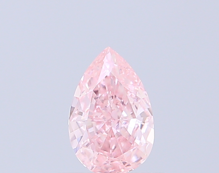 0.47 ct Pear, Fancy Intense Pink VS1 CVD