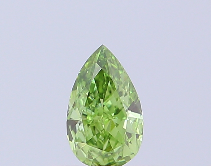 0.28 ct Pear, Fancy Intense Green VS1 CVD