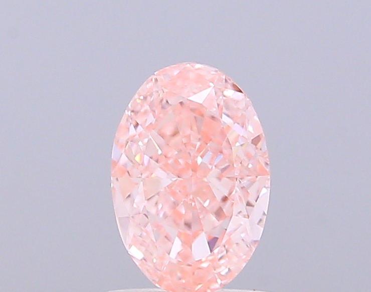 1.00 ct Oval, Fancy Vivid Pink VVS2 IGI CVD