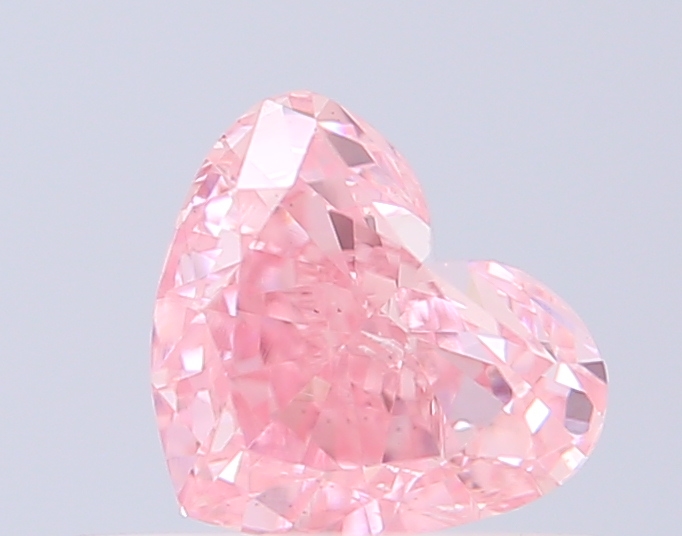 0.40 ct Heart, Fancy Intense Pink VS1 CVD