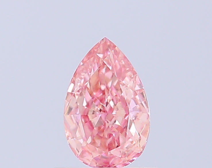 0.56 ct Pear, Fancy Intense Pink VS1 CVD