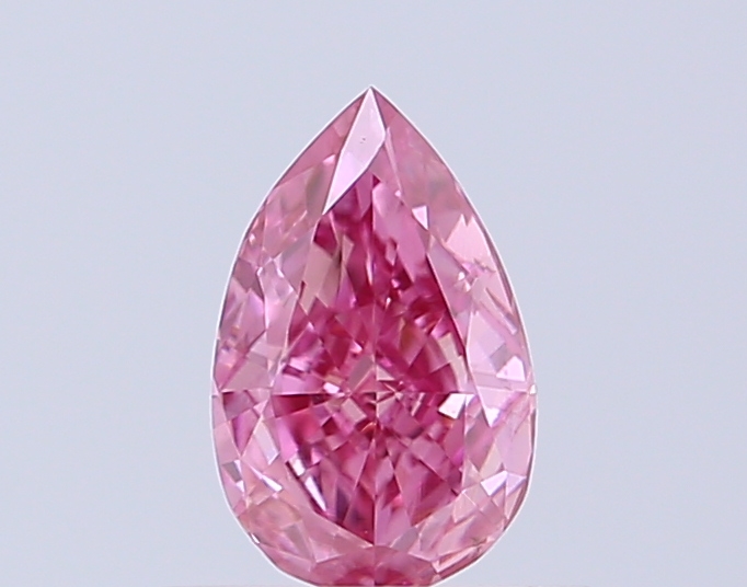 0.39 ct Pear, Fancy Vivid Purple VS1 CVD