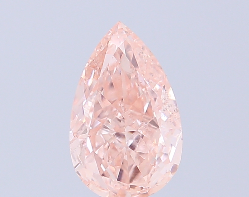 0.80 ct Pear, Fancy Intense Pink VS1 CVD