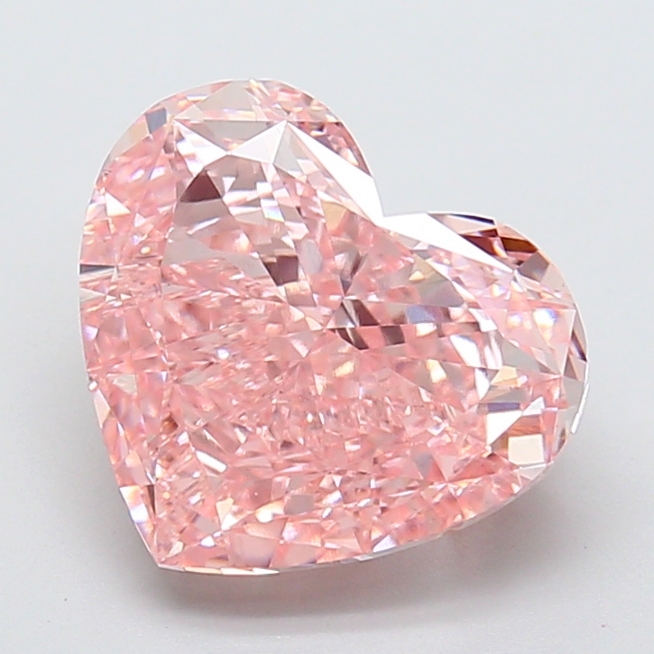 5.51 ct Heart, Fancy Vivid Pink VS1 IGI CVD